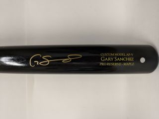 Gary Sanchez Yankees Signed Black Cherry Victus Game Model Bat Steiner