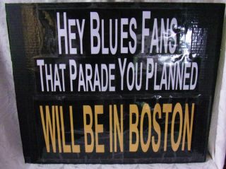 2019 Boston Bruins Vs Blues Stanley Cup Finals Playoff Poster Hard Board Sign