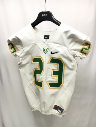 Oregon Ducks Nike Team Issued (YOUTH Sz M) Authentic Football Jersey 23 Pro Cut 2