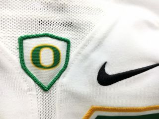 Oregon Ducks Nike Team Issued (YOUTH Sz M) Authentic Football Jersey 23 Pro Cut 4