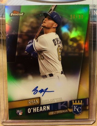 2019 Topps Finest Green Refractor Auto Rc Ryan O 
