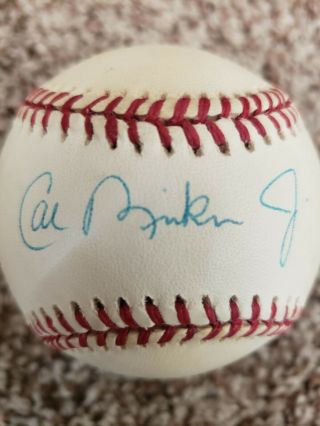 Cal Ripken jr autographed baseball 2