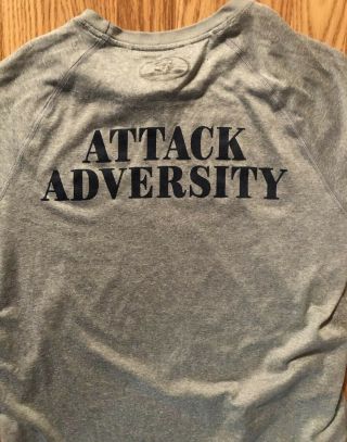 Notre Dame Football Team Issued Under Armour Shirt Attack Adversity Medium