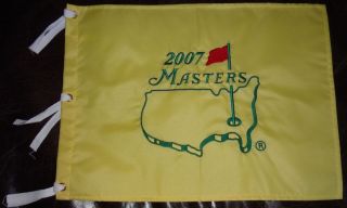 2007 Masters Augusta National Pin Golf Flag Package Great 4 Autographs