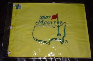 2007 MASTERS AUGUSTA NATIONAL PIN GOLF FLAG PACKAGE GREAT 4 AUTOGRAPHS 3