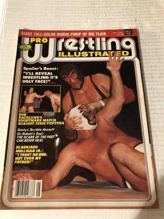 1982 Wrestling Illustrated Spoiler Wrestling Ii Pin Up Poster Of Rick Flair