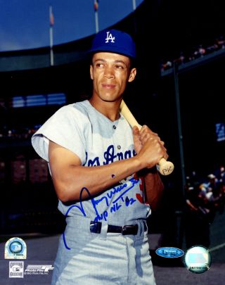 Maury Wills Autographed 8x10 Photo Dodgers " Mvp Nl 62 " Tristar Holo 3111973