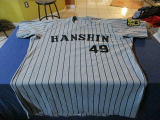 Ben Rivera 49 Hanshin Tigers Descente Professional Baseball Jersey Japan 2xl