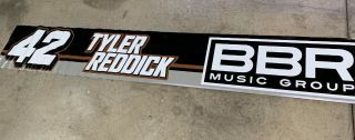 Nascar 42 Tyler Reddick Team Issued Race Pit Wall Banner Bbr - Ganassi