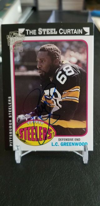 Lc Greenwood 2004 Topps All Time Fan Favorites On Card Auto Steelers