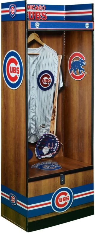 Chicago Cubs Corrugated Linerboard Sports Locker Lockersource