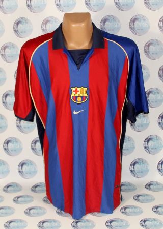 Barcelona 2001 2002 Home Football Soccer Shirt Jersey Camiseta Maglia Nike