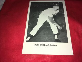 Don Drysdale Los Angeles Dodgers 1960 