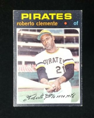 1971 Topps 630 Roberto Clemente Vgex No Creases High Number