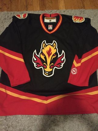 Calgary Flames Horse Head Jersey Size Xxl