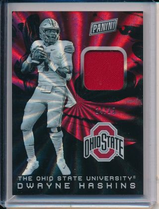 2019 Panini The National Dwayne Haskins Ohio State Rainbow Spokes Patch /d /25