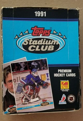 Packs 1991 1991 - 92 Topps Stadium Club Nhl Hockey Wax Box 36 Packs