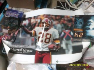 Darrell Green Washington Redskins Hof Autographed Poster Rare
