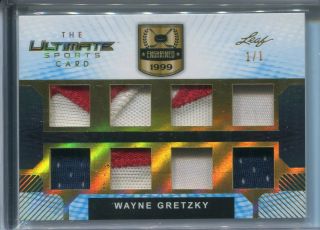 2019 Leaf Ultimate Sports Wayne Gretzky Gold 8x Gu Patch Jersey Relic True 1/1
