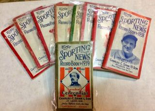 The Sporting News Record Book 1931 - 1939 Hubbell Foxx Dean Greenberg