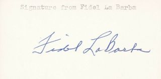 1920s - 30s Boxer Fidel Labarba Autograph Signed Card D81