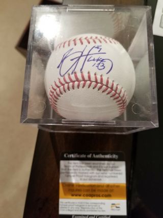 Bryce Harper Signed Official Mlb Baseball Ball Autograph Luke 1:37