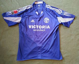 Fc Schalke - 04 Match Worn Football Shirt Trikot 6 Altintop 100 Jahre Anniversary