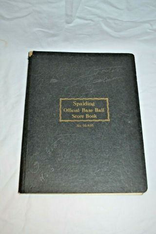 Vintage 1939 Spalding Score Book No 91 - 835 Red Sox Yankees Giants More