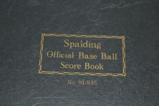 Vintage 1939 Spalding Score Book No 91 - 835 Red Sox Yankees Giants More 2