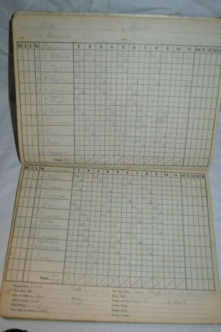 Vintage 1939 Spalding Score Book No 91 - 835 Red Sox Yankees Giants More 5