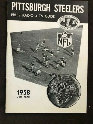 Pittsburgh Steelers 1958 Media Guide & 4 More Items