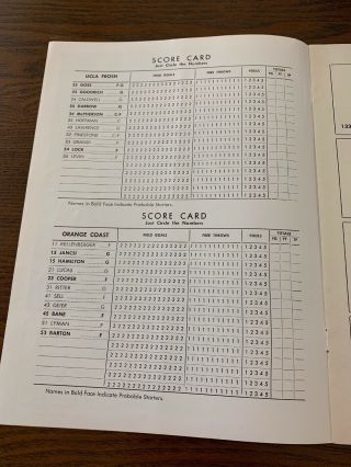 1962 Ucla Vs Stanford Basketball Program “the Hoop” 3