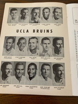 1962 Ucla Vs Stanford Basketball Program “the Hoop” 5