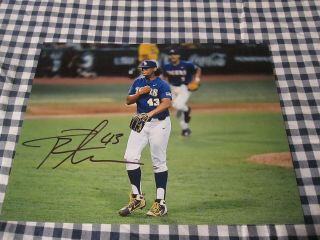 Lsu Tiger Todd Peterson Signed Photo Off The Mound Vs Southern Miss Br Regionals