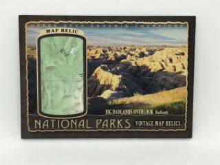 2019 Goodwin Champions National Parks Vintage Map Relic 36/78