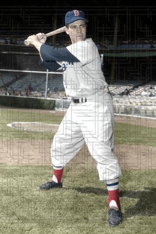 Bob Dipietro - 1951 Boston Red Sox - 4 " X6 " Colorized Print