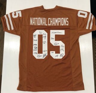 2005 Texas Longhorns National Champions Team Signed Jersey
