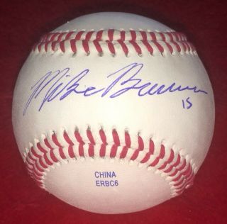 Mike Baumann Baltimore Orioles Signed Autograph Baseball