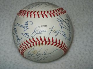 1981 American League All Star Team Autographed Baseball 26 Autographs