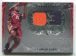 2007 - 08 Lebron James Upper Deck Chronology Stitches In Time Jersey 1/15 Nrmt