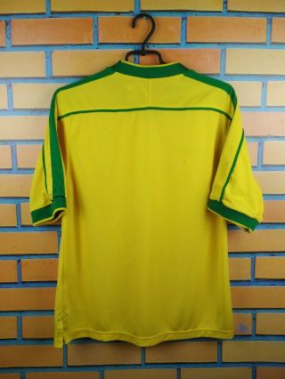 Brazil soccer jersey small 1998 2000 home shirt football Nike 2