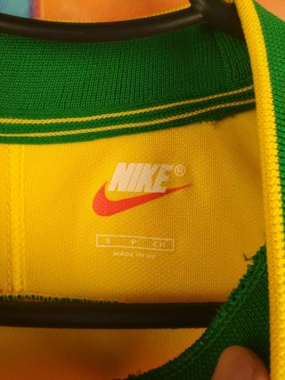 Brazil soccer jersey small 1998 2000 home shirt football Nike 4