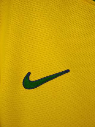 Brazil soccer jersey small 1998 2000 home shirt football Nike 6
