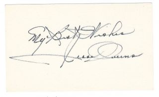 Jesse Owens Signed Card / Olympics Autographed / Psa/dna Guaranteed