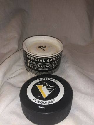 In Package Year 2000 Pittsburgh Penguins Official Game Nhl Hockey Puck