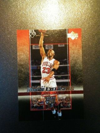 Michael Jordan Upper Deck Rookie Exclusive Insert Card Rare