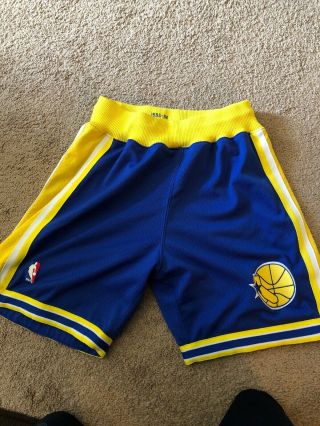 Mitchell And Ness 1995 - 96 Authentic Shorts Golden State Warriors Size Medium