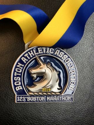 2019 Boston Marathon Medal,  123rd B.  A.  A.  Boston Marathon Medal,