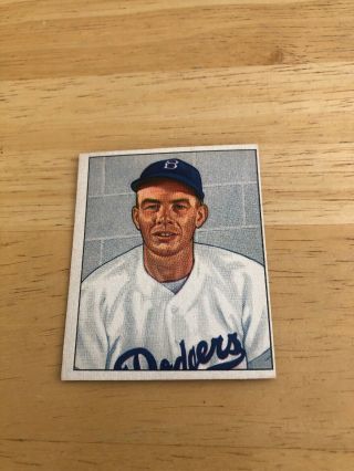 1950 Bowman Baseball Card 166 Joe Hatten Brooklyn Exmt