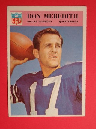 1966 Philadelphia Football 61 Don Meredith Dallas Cowboys